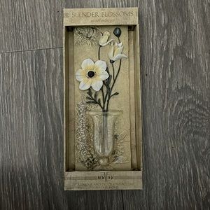 Vintage The Slender Blossoms 3 D Wall Plaque